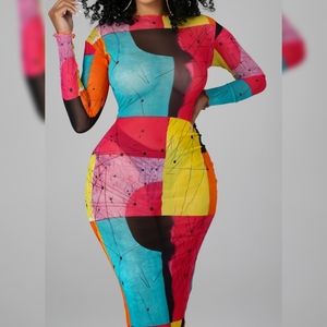 Sheer Symmetrical Dress